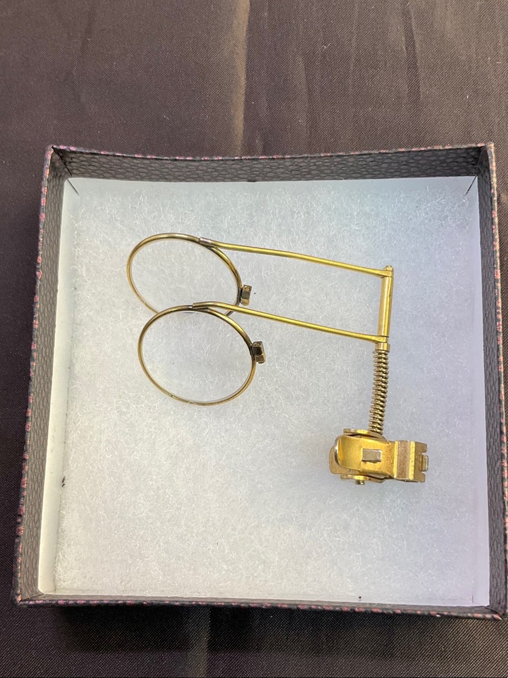 Bausch And Lomb 3X 5X Double Loupe Vtg Magnifying Glasses Clip collectable